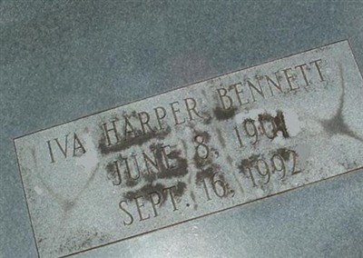 Iva Myrtice Harper Bennett on Sysoon
