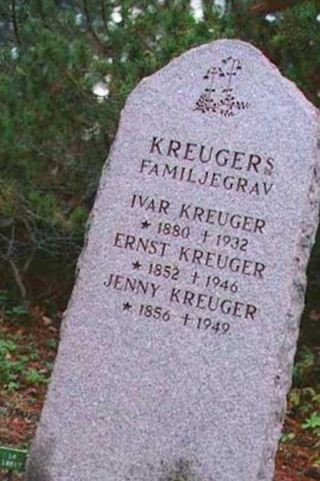 Ivar Kreuger on Sysoon