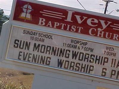 Ivey Baptist Church Cemetery on Sysoon