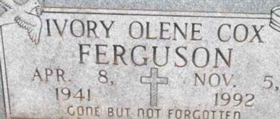 Ivory Olene Cox Ferguson on Sysoon