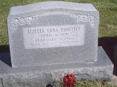 Izetta Erna Proffitt Proffitt on Sysoon