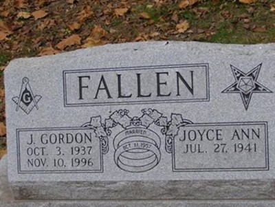 J Gordon Fallen on Sysoon
