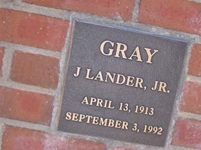 J. Lander Gray, Jr on Sysoon