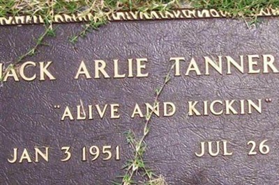 Jack Arlie Tanner, Jr on Sysoon