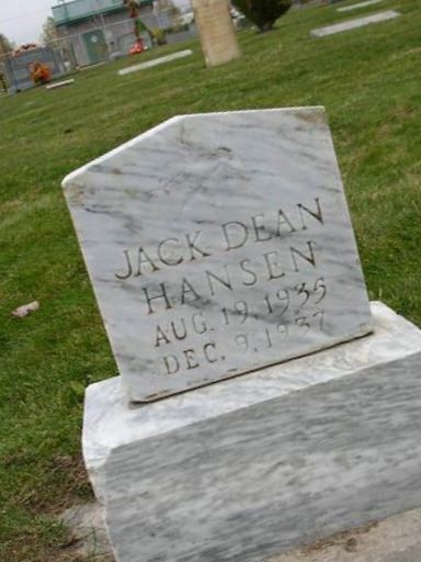 Jack Dean Hansen on Sysoon