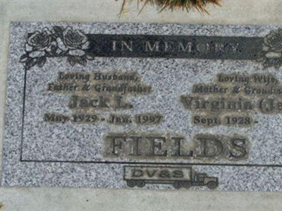 Jack L Fields on Sysoon
