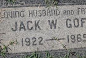 Jack W Goff on Sysoon