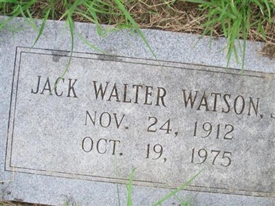 Jack Walter Watson, Jr on Sysoon