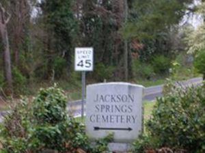 Jackson Springs Cemetery on Sysoon