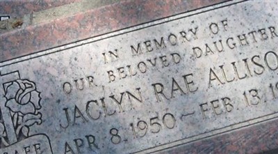 Jaclyn Rae Allison on Sysoon
