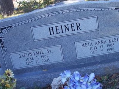 Jacob Emil Heiner, Sr on Sysoon