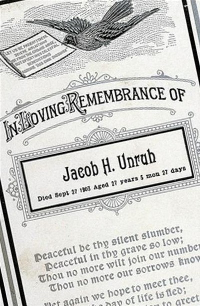 Jacob H. Unruh on Sysoon