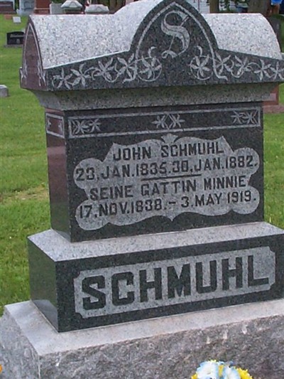 Jacobine Leonore Marie "Minnie" Heidel Schmuhl on Sysoon