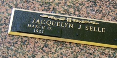 Jacquelyn J. Selle on Sysoon