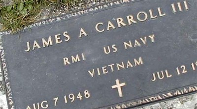 James A Carroll, III on Sysoon