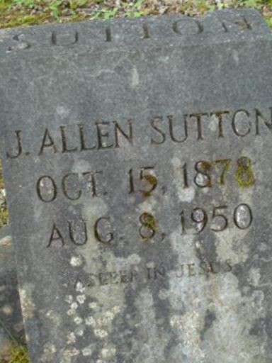 James Allen "Allen" Sutton on Sysoon