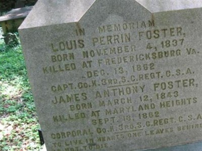 James Anthony Foster, Find a grave on Sysoon James Anthony Foster on Sysoon