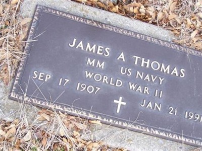 James Arthur Thomas on Sysoon