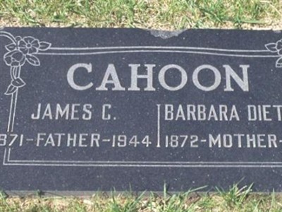 James C CAHOON on Sysoon