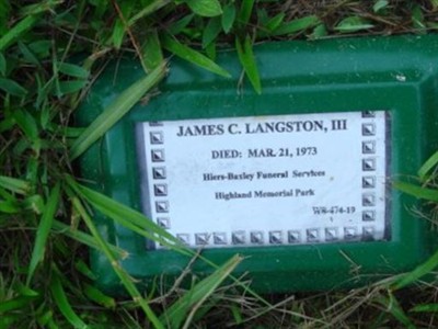 James C Langston, III on Sysoon