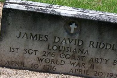 James David Riddle on Sysoon