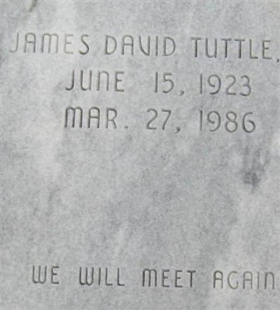 James David Tuttle, Sr on Sysoon