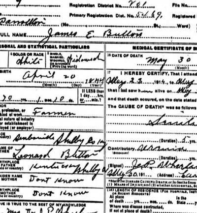 James E. Button on Sysoon