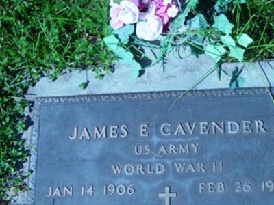 James E Cavender on Sysoon