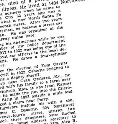 James F. Osborne on Sysoon