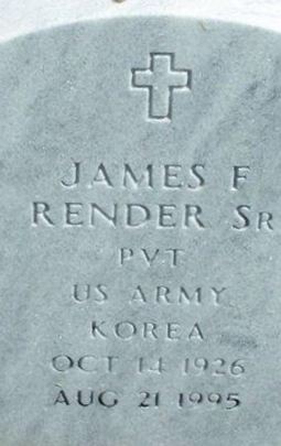 James F Render, Sr on Sysoon