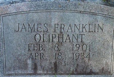 James Franklin Oliphant on Sysoon