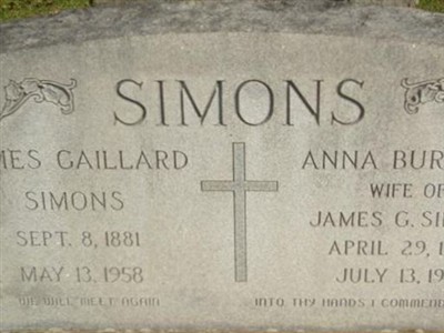 James Gaillard Simons on Sysoon