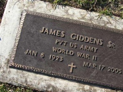 James Giddens, Sr on Sysoon