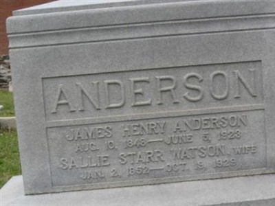 James Henry Anderson on Sysoon