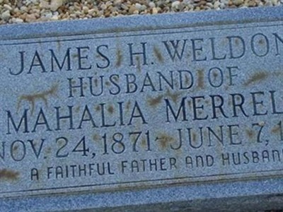 James Henry Weldon on Sysoon