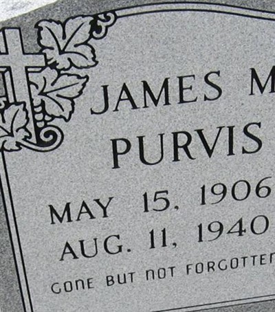 James M. Purvis on Sysoon