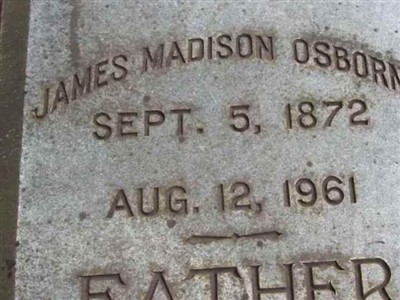 James Madison Osborne on Sysoon