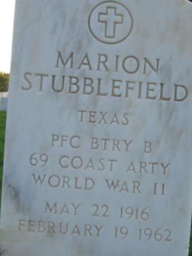 James Marion Stubblefield on Sysoon