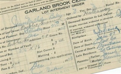 James McClellan Baker on Sysoon
