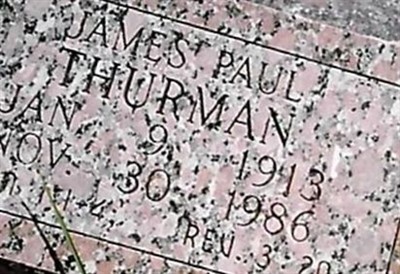 James "Paul" Thurman on Sysoon