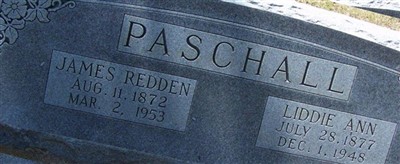 James Redden Paschall on Sysoon