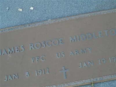 James Roscoe Middleton on Sysoon