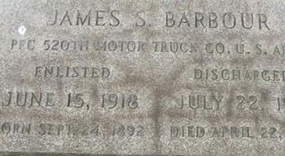 James S Barbour on Sysoon