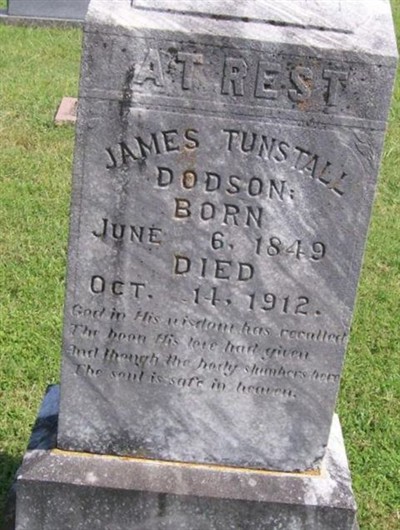 James Tunstall Dodson on Sysoon
