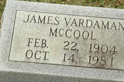 James Vardaman McCool on Sysoon