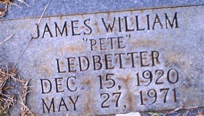 James William "Pete" Ledbetter on Sysoon