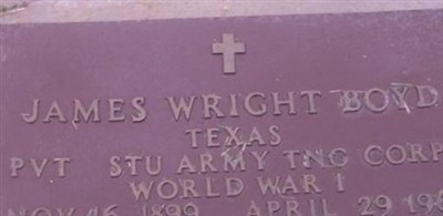 James Wright Boyd on Sysoon