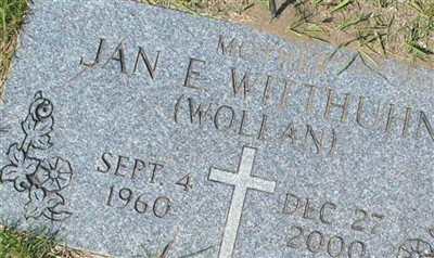 Jan E. Wollan Witthuhn on Sysoon