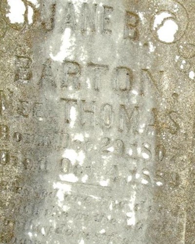 Jane B. Thomas Barton on Sysoon