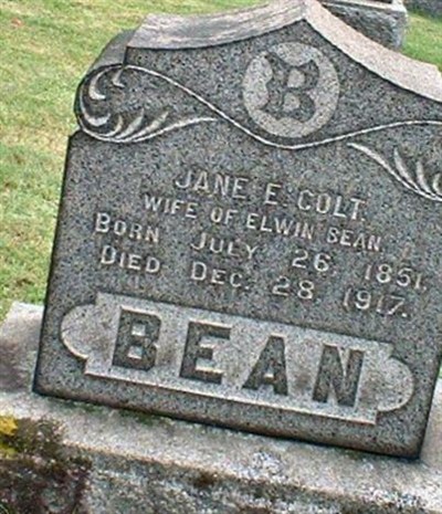 Jane Colt Bean on Sysoon